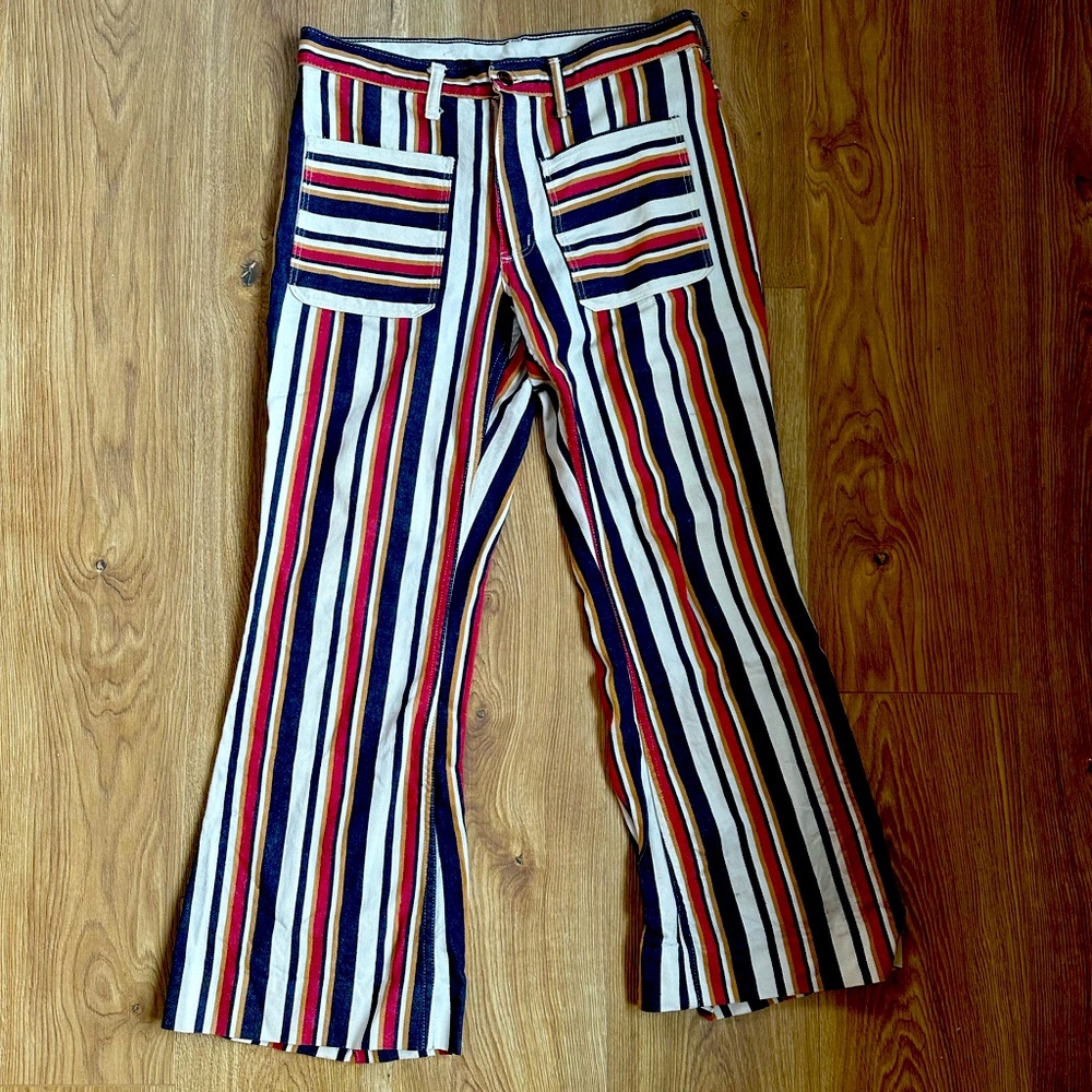 Vintage Wrangler Striped Flare Jeans